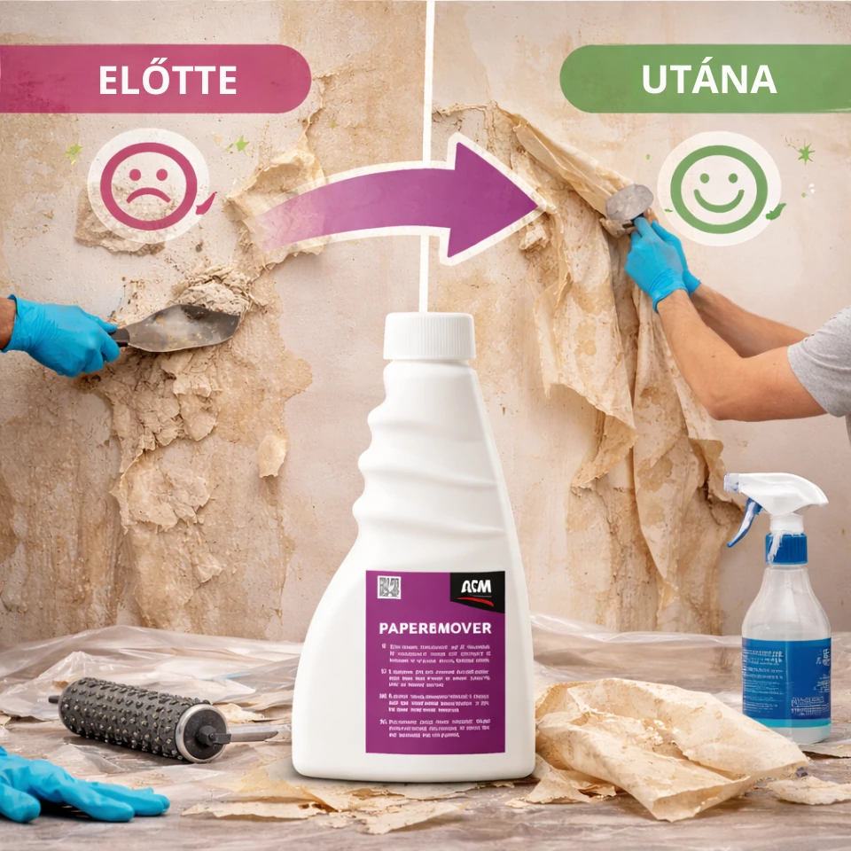 Hogyan távolítsuk el a régi tapétát roncsolás nélkül? – Útmutató az ACM Paperemover használatához